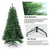 7FT PE/PVC Mixed Automatic Christmas Tree With Lights Xmas Decoration Light Up Holiday Season