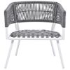 4-Piece Patio Furniture Set, Outdoor Furniture with Acacia Wood Table