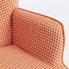 35.5 inch Rocking Chair, Reading Chair, Balcony Chair,Soft Houndstooth Fabric Leather Fabric Rocking Chair for Nursery