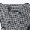 35.5 inch Rocking Chair, Reading Chair, Balcony Chair,Soft Houndstooth Fabric Leather Fabric Rocking Chair for Nursery