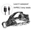 Z20 Most Powerful XHP90 Led Headlamp 8000LM Head lamp USB Rechargeable Headlight Waterproof Zoom Fishing Light Use 18650 Battery