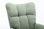 Rocking Chair, Soft Teddy Velvet Fabric Rocking Chair for Nursery