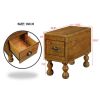 Rectangle Living Room Coffee Table Set, 3-Piece Solid Wood Living Room Table Set, 1 Coffee Table and 2 End Table