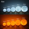 ZK20 Customized Photo Moon Lamp Personalized Kids Wife's Gifts Night Light USB Charging Tap Control 2/3 Colors Lunar Light
