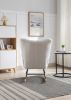 Rocking Chair, Soft Teddy Velvet Fabric Rocking Chair for Nursery