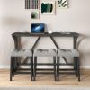 Bar Table Set with Power Outlet, Bar Table and Chairs Set, 4 Piece Dining Table Set, Industrial Breakfast Table Set, for Living Room, Dining Room