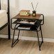 3-tier Compact Side End Table with Storage Shelf